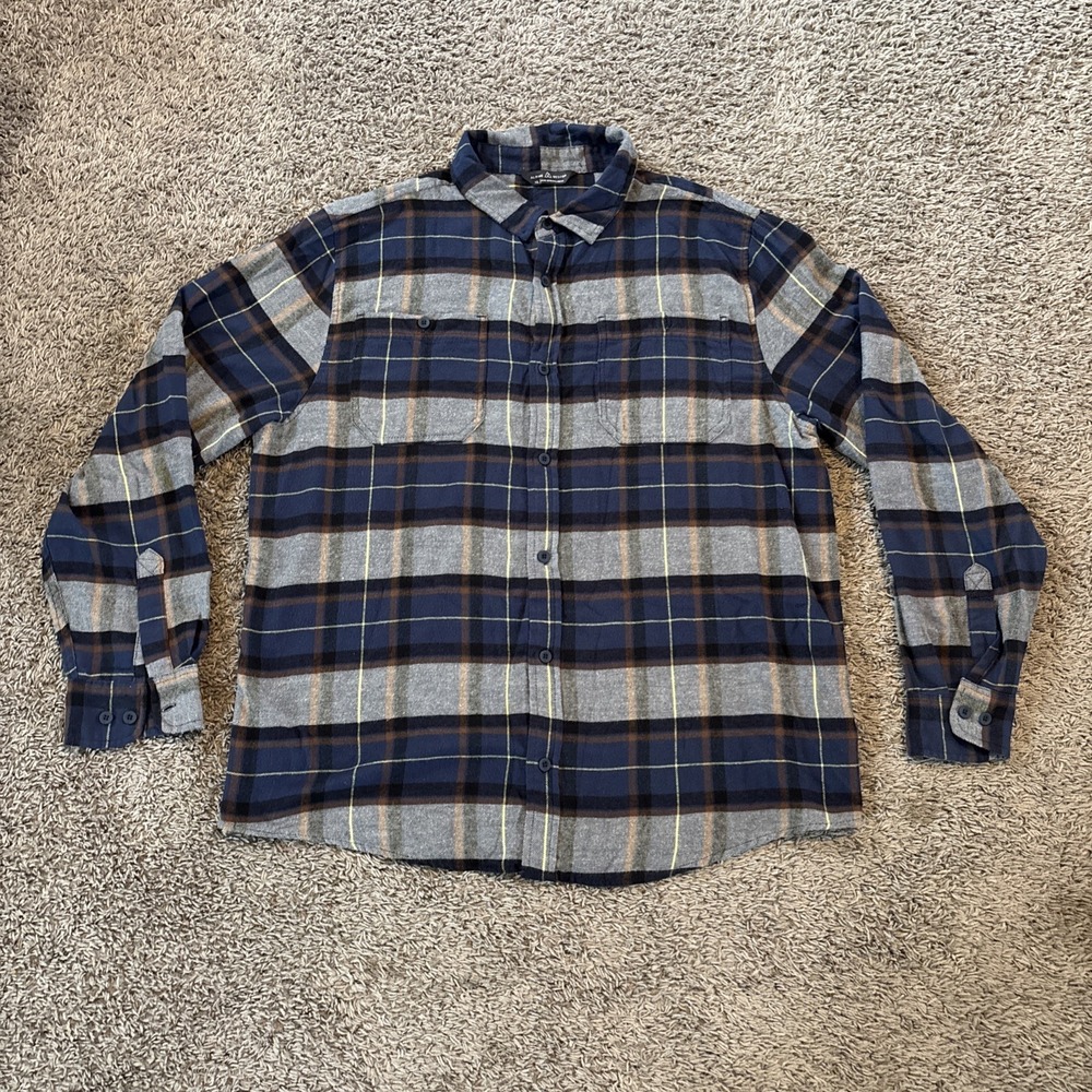 Alpine Design Mens XL Flannel Shirt‎ Button Up Plaid Long Sleeve Outdoor